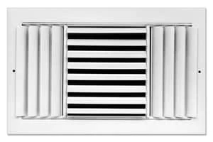 Outlet ✔️ PROSELECT® 14 x 10 in. Commercial Ceiling & Sidewall Register in White 3-way Aluminum 💯 3 Outlet ✔️ PROSELECT® 14 x 10 in. Commercial Ceiling & Sidewall Register in White 3-way Aluminum 💯