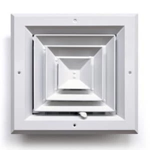 Outlet ❤️ PROSELECT® Commercial 10 x 10 in. Ceiling Diffuser in White Aluminum ❤️ 3 Outlet ❤️ PROSELECT® Commercial 10 x 10 in. Ceiling Diffuser in White Aluminum ❤️