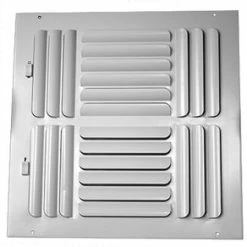 Cheap 😉 PROSELECT® 14 x 14 in. Residential Ceiling & Sidewall Register in White 4-way Steel 👏
