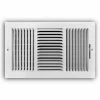 Wholesale 🌟 PROSELECT® 14 x 8 in. Residential Ceiling & Sidewall Register White 3-way Steel 😍 -PROSELECT Sales Store Query 1180