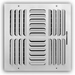 Best deal ⭐ PROSELECT® 12 x 12 in. Residential Ceiling & Sidewall Register in White 4-way Steel ✨