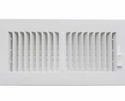 Discount 🎉 PROSELECT® 12 x 8 in. Residential Ceiling & Sidewall Register in White 2-way Steel ⭐