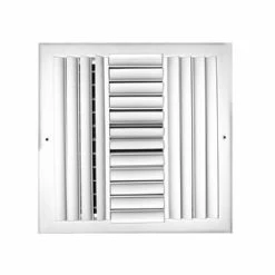 Outlet 🌟 PROSELECT® 14 x 14 in. Residential Ceiling & Sidewall Register in White 4-way Steel 🔥