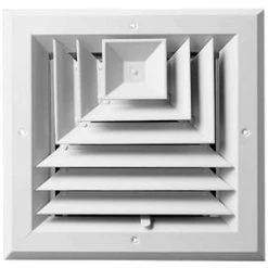 Deals ❤️ PROSELECT® Residential 8 x 8 in. Ceiling Diffuser in White Aluminum 🛒