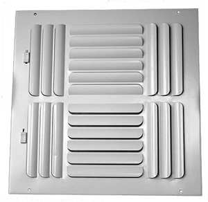 Outlet 🔥 PROSELECT® 10 x 10 in. Residential Ceiling & Sidewall Register in White 4-way Steel 🔥 3 Outlet 🔥 PROSELECT® 10 x 10 in. Residential Ceiling & Sidewall Register in White 4-way Steel 🔥