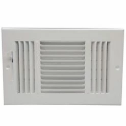 Wholesale ⌛ PROSELECT® 12 x 8 in. Stamped Steel 3-way Residential Ceiling & Sidewall Register with 1/2 in. Fin in White 🎉