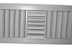 Outlet 🤩 PROSELECT® 10 x 6 in. Aluminum Adjustable Curve Blade 3-way Residential Ceiling & Sidewall Register in White ✨