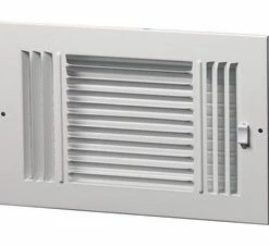 Hot Sale 😍 PROSELECT® 16 x 8 in. Residential Ceiling & Sidewall Register in White 3-way Steel 💯