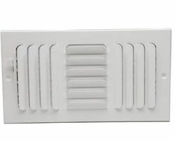 Coupon 👍 PROSELECT® 8 x 4 in. Commercial Ceiling & Sidewall Register in White 3-way Steel 😉