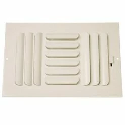 Best Sale 🎁 PROSELECT® 8 x 8 in. Residential Ceiling & Sidewall Register in White 3-way Steel 🧨