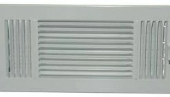 Promo ❤️ PROSELECT® 14 x 6 in. Residential Ceiling & Sidewall Register in White 3-way Steel 🥰