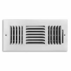 Outlet 😍 PROSELECT® 10 x 4 in. Residential Ceiling & Sidewall Register White 3-way Steel 🧨